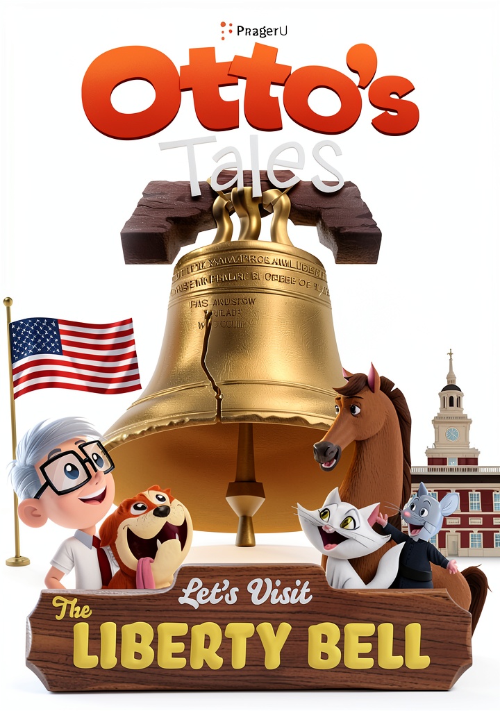 Otto's Tales US state history adventure book opened on a wooden desk with colorful illustrations visible