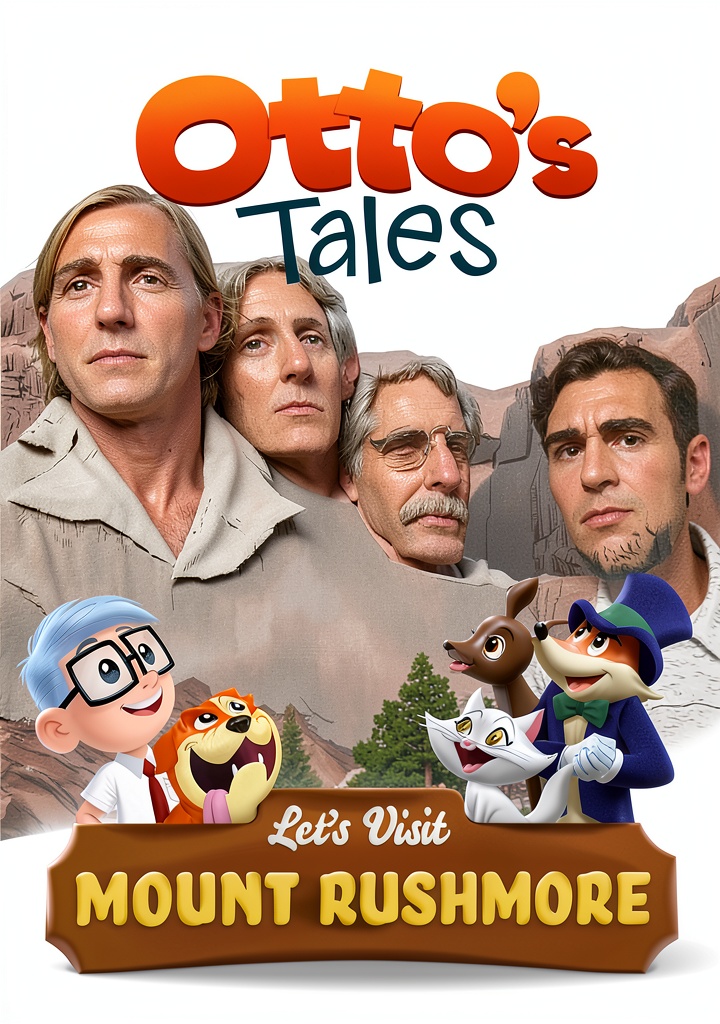 Installing Otto's Tales: A Fun US State History for Kids (30 pages, Kindle) on a wooden desk