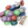 Radial Bristle Disc Kit 1 Inch 7 Grit 35Pcs with 3mm Shank for Rotary Tools 80-2500 for Jewelry Wood Metal Polishing Cleaning Finishing Deburring-5