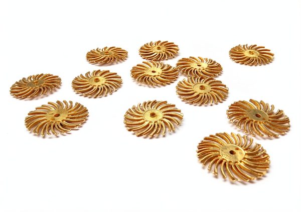 3M Radial Bristle Discs 3/4" White 120 Grit Pack of 12 Bristle Brush-5
