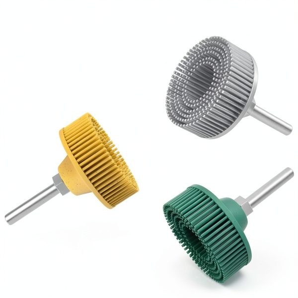 2 Inch Bristle Disc ZEHIQ 6 Pack 50/80/120 Grits with 1/4" Shank-2