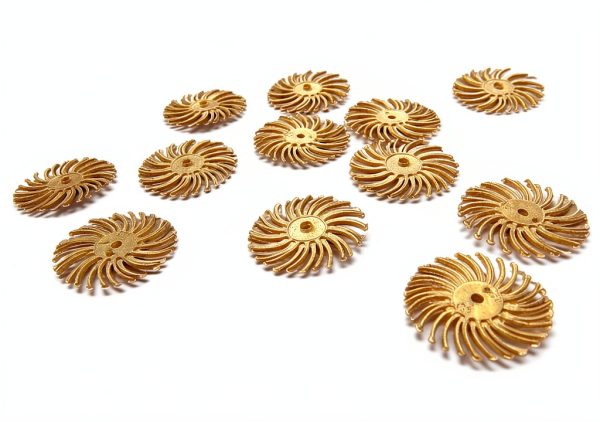 3M Radial Bristle Discs 3/4" White 120 Grit Pack of 12 Bristle Brush-2
