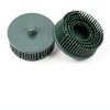 HARFINGTON 5pcs Bristle Disc 2" 50 Grit Abrasive Brush Deburring Electric Disc Brush with Quick Change Roll Lock Abrasive Coating Removal Disc for Metal, Green-3
