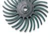 HARFINGTON 10pcs Radial Bristle Disc Set 1" 80 Grit Detail Abrasive Brush Kit Gap Polishing Wheel Assortment with 1/8" Mandrels Shank for Jewelry Wood Metal Polishing Cleaning, Green-4