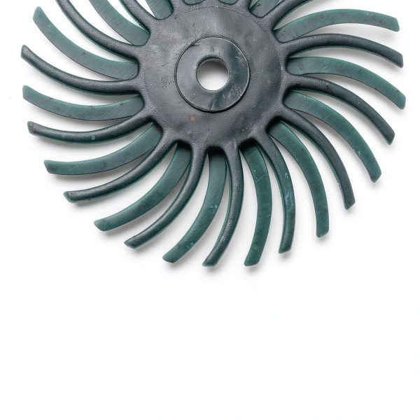 HARFINGTON 10pcs Radial Bristle Disc Set 1" 80 Grit Detail Abrasive Brush Kit Gap Polishing Wheel Assortment with 1/8" Mandrels Shank for Jewelry Wood Metal Polishing Cleaning, Green-4