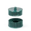 HARFINGTON 5pcs Bristle Disc 2" 50 Grit Abrasive Brush Deburring Electric Disc Brush with Quick Change Roll Lock Abrasive Coating Removal Disc for Metal, Green-1