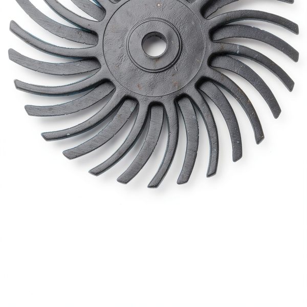 HARFINGTON 30pcs Radial Bristle Disc Set 1" 120 Grit Detail Abrasive Brush Kit Gap Polishing Wheel Assortment with 1/8" Mandrels Shank for Jewelry Wood Metal Polishing Cleaning, Blue-4