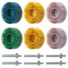 2 Inch Bristle Disc ZEHIQ 6 Pack 50/80/120 Grits with 1/4" Shank-0