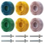 2 Inch Bristle Disc ZEHIQ 6 Pack 50/80/120 Grits with 1/4" Shank-0