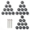 HARFINGTON 30pcs Radial Bristle Disc Set 1" 120 Grit Detail Abrasive Brush Kit Gap Polishing Wheel Assortment with 1/8" Mandrels Shank for Jewelry Wood Metal Polishing Cleaning, Blue-0
