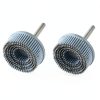 2 Inch Abrasive Bristle Disc Banmo 120 Grit White with 1/4" Shank-3