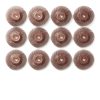Dedeco Sunburst Radial Bristle Discs 4" Curved 3/8" Arbor Red 220 Grit-0