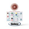 Dedeco Sunburst Radial Bristle Discs 4" Curved 3/8" Arbor Red 220 Grit-1
