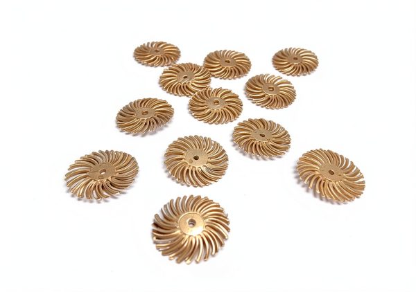 3M Radial Bristle Discs 3/4" White 120 Grit Pack of 12 Bristle Brush-0