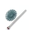 HARFINGTON 10pcs Radial Bristle Disc Set 1" 80 Grit Detail Abrasive Brush Kit Gap Polishing Wheel Assortment with 1/8" Mandrels Shank for Jewelry Wood Metal Polishing Cleaning, Green-2