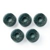 HARFINGTON 5pcs Bristle Disc 2" 50 Grit Abrasive Brush Deburring Electric Disc Brush with Quick Change Roll Lock Abrasive Coating Removal Disc for Metal, Green-2