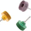 2 Inch Bristle Disc,6 Pieces Bristle Disc Grade - 120# 80# 50# Grit Abrasive Coating Removal Disc for Metal with 1/4 Inch Shank Attachment-1
