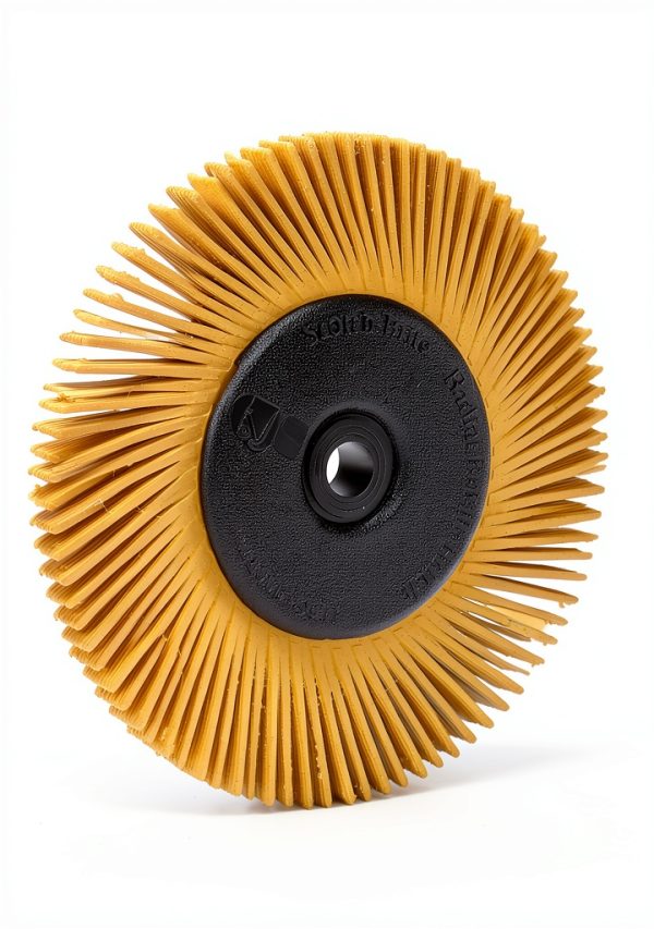 3M Cubitron Radial Bristle Brush 6in x 1/2in x 1in with Adapter-2