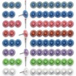 CTISMICE Radial Bristle Disc 1in Kit 88pcs Mixed Grit 80-2500-0