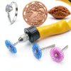 Hiqalty 1" Radial Bristle Disc Kit 88pcs 3mm Shank Mixed Grit-1