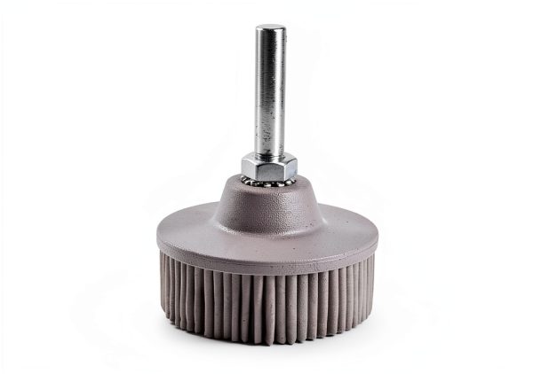 2Pcs 120 Grit White Bristle Disc Attachment, 2 Inch Abrasive Bristle Disc Gasket Removal Disc with 1/4 Shank Coating Removal Disc for Rotary Tool-2