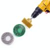 2 Inch Bristle Disc,6 Pieces Bristle Disc Grade - 120# 80# 50# Grit Abrasive Coating Removal Disc for Metal with 1/4 Inch Shank Attachment-4