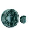 HARFINGTON 4pcs Bristle Disc 2" 50 Grit Abrasive Brush Deburring Electric Disc Brush with Quick Change Roll Lock Abrasive Coating Removal Disc for Metal, Green-4