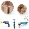 2 Inch Bristle Disc,6 Pieces Bristle Disc Grade - 120# 80# 50# Grit Abrasive Coating Removal Disc for Metal with 1/4 Inch Shank Attachment-6