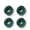 HARFINGTON 4pcs Bristle Disc 2" 50 Grit Abrasive Brush Deburring Electric Disc Brush with Quick Change Roll Lock Abrasive Coating Removal Disc for Metal, Green-2
