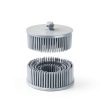 HARFINGTON 2pcs Bristle Disc 2" 120 Grit Abrasive Brush Deburring Electric Disc Brush with Quick Change Roll Lock Abrasive Coating Removal Disc for Metal, White-1