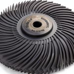 Dedeco Sunburst Radial Bristle Disc 2" 400 Grit Blue 1/4" Arbor-0