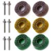 6 Pack 2 Inch Bristle Disc Grit 50# 80# 120# with 1/4" Shank Attachment Abrasive Coating Removal Disc for Metal (6, 2 inch)-0