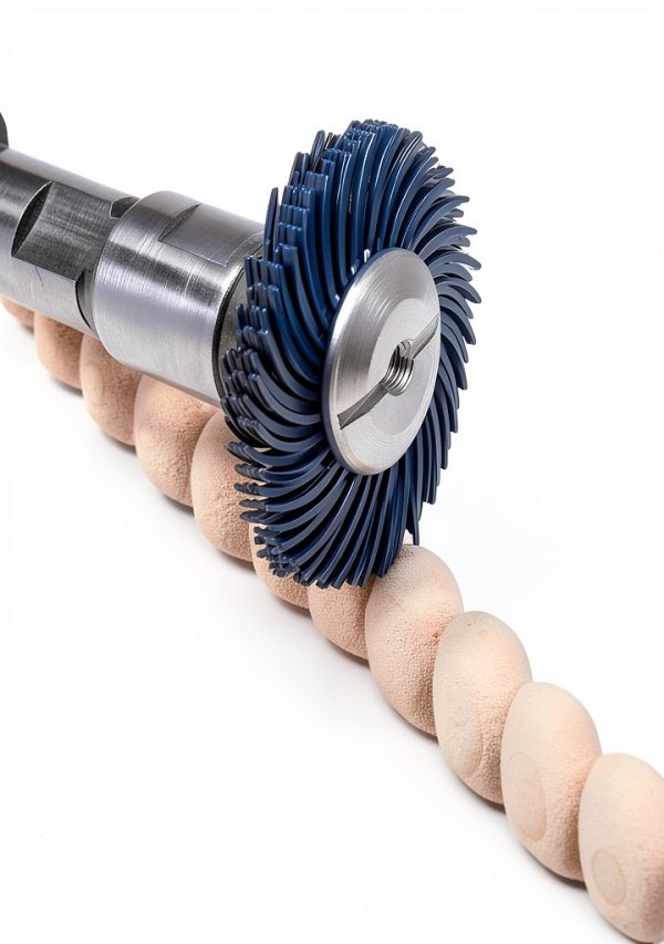 3M Cubitron Radial Bristle Brush 6in x 1/2in x 1in with Adapter-4