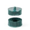 HARFINGTON 4pcs Bristle Disc 2" 50 Grit Abrasive Brush Deburring Electric Disc Brush with Quick Change Roll Lock Abrasive Coating Removal Disc for Metal, Green-1