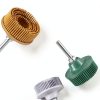 Honoson 6 Pieces 2 Inch Bristle Disc Grit Abrasive Bristle Disc 50# 80# 120# with 1/4 Inch Shank Attachment Abrasive Coating Removal for Metal-6