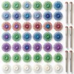 Radial Bristle Disc Kit 42pcs 1in NIANNIAN Grit Brush Set-0