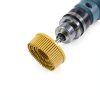 HARFINGTON 4pcs Bristle Disc 2" 50 Grit Abrasive Brush Deburring Electric Disc Brush with Quick Change Roll Lock Abrasive Coating Removal Disc for Metal, Green-6