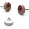 2Pcs 120 Grit White Bristle Disc Attachment, 2 Inch Abrasive Bristle Disc Gasket Removal Disc with 1/4 Shank Coating Removal Disc for Rotary Tool-3