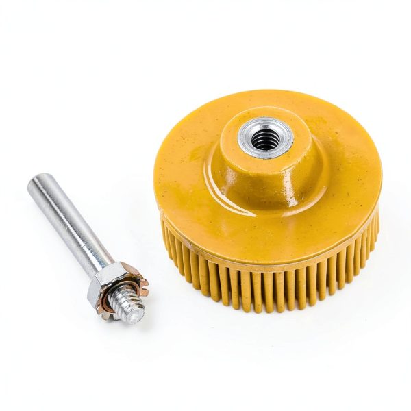 6 Pack 2 Inch Bristle Disc Grit 50# 80# 120# with 1/4" Shank Attachment Abrasive Coating Removal Disc for Metal (6, 2 inch)-5