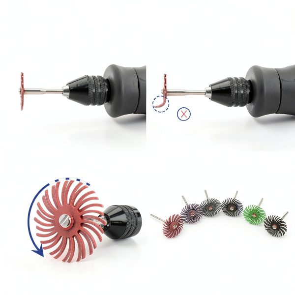 1Inch Radial Bristle Disc Polishing Kit BDSHOME 66pcs Grit Set-5