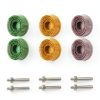 2 Inch Bristle Disc,6 Pieces Bristle Disc Grade - 120# 80# 50# Grit Abrasive Coating Removal Disc for Metal with 1/4 Inch Shank Attachment-2