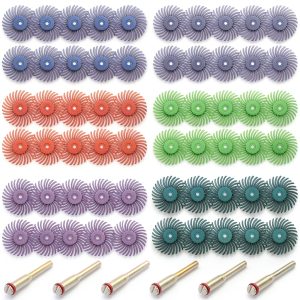 1Inch Radial Bristle Disc Polishing Kit BDSHOME 66pcs Grit Set-0