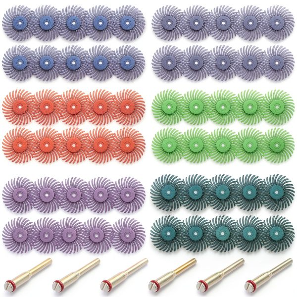 1Inch Radial Bristle Disc Polishing Kit BDSHOME 66pcs Grit Set-0