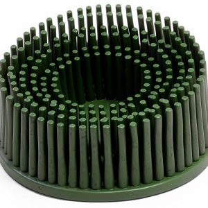 3M 07524 Roloc 2" x 5/8 Tapered Coarse Bristle Disc (Pack of 10) , Green-0