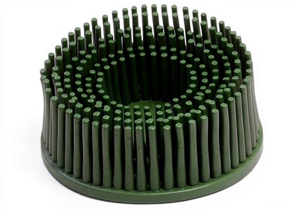 3M 07524 Roloc 2" x 5/8 Tapered Coarse Bristle Disc (Pack of 10) , Green-0