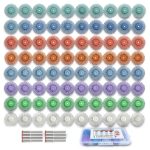 Hiqalty 1" Radial Bristle Disc Kit 88pcs 3mm Shank Mixed Grit-0