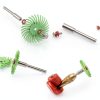 Swpeet 66Pcs 1 Inch 6 Mixed Grit 80/120/220/400/600/1000 Radial Bristle Disc Abrasive Brush Gap Polishing Pad Buffing Wheel Assortment Kit with 1/8" Shank for Rotary Tools Cleaning Finishing Deburring-4