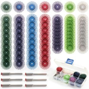 Radial Bristle Disc 76pcs 1in Junchamp Brush for Metal Polishing-0