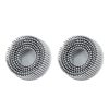 HARFINGTON 2pcs Bristle Disc 2" 120 Grit Abrasive Brush Deburring Electric Disc Brush with Quick Change Roll Lock Abrasive Coating Removal Disc for Metal, White-2