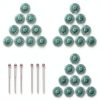 Radial Bristle Disc 1" 80 Grit Set by HARFINGTON Green-0